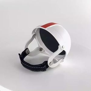 Dog Safety Helmet ABS Shell Head Protection Ventilated Ear Cutouts Impact Foam Padding Adjustable Strap