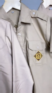 Baju Pramuka Anak Sekolah SD/SMP/SMU Lengan Panjang Baju Coklat Sekolah Laki-laki