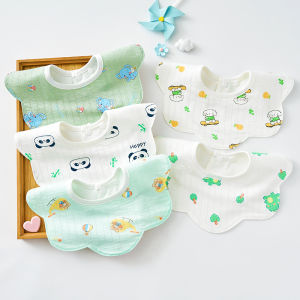 Ultra-Thin Pure Cotton Baby Bibs Waterproof Saliva Towels for Newborns Prevent Vomiting Durable Soft Fabric Infant Supplies