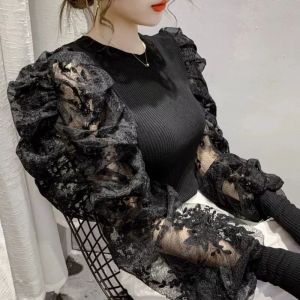 TM 3331 Blouse Lace puff top import