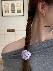 Handmade Flower Hair Ties Duckbill Clip Girls Hair Accessories Elegant Fresh out Original Design Other Material Fresh And New