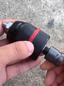 High-Torque Self-Locking Drill Chuck Adapter Set for Metal & Wood Drilling - 1/2" Thread 2.0-13mm 4-Piece Kit