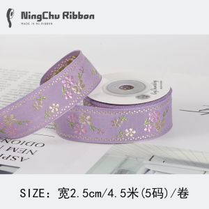 Ruy Băng Satin Thêu Thắt Nút Bướm Thủ Công Phụ Kiện Tóc Phong Cách Đồng Quê Mỹ Ruy Băng Viền Nhiều Màu Cho Quà Tặng Và Trang Trí