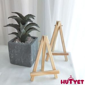 🔥Hutyet👍 Mini Wooden Easel Mobile Phone Stand Small Easel Pine Wood Creative Decoration Mini Triangle Pine Bracket Ornament