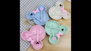Minnie Mouse Plate and/or Mickey Mouse Spoon and Fork