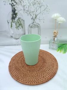 AZ SET ISI 4PCS GELAS MINUM JERAMI GANDUM CANGKIR PLASTIK WARNA WHEAT STRAW CUP