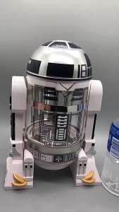 Bandai | Star Wars R2-d2 960ml Moka Hand Coffee Maker Cartoon Robot Office Home Manual Thermal Stainless Steel Pressing Mini Coffee Pot