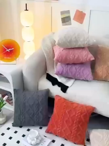 Turtle Plush Pillow Cover Thick Fluffy Skin-Friendly Washable Fade-Resistant Warm 45×45cm