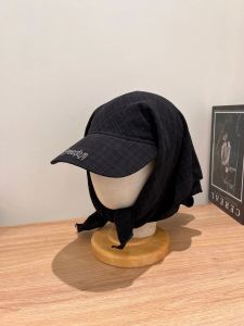 Outdoor Camping Style Sun Protection Hat Jennie Scarf Hat Small Sweet Sunscreen Tie Hat Wide Brim Hat Mesh Cap Lace Cap