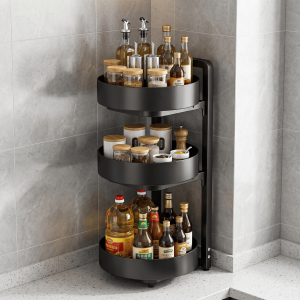 Jujiajia | Rotatable Double Layer Kitchen Spice Rack