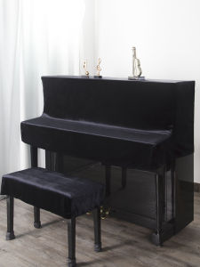 Minimalist Fleece Piano Dust Cover Half Cover High End Nordic Bench Cover New Modern Cloth Full Cover Piano Cover