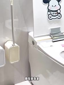 Bàn Chải Vệ Sinh Toilet Treo Tường Tay Dài Góc
