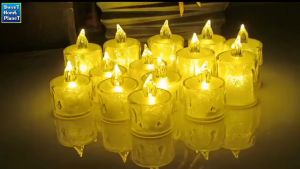 Flameless and Smokeless Decorative Candles Transparent Acrylic LED Light Candle for Home Decoration