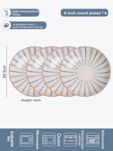 SIYUE | Aesthetic Ceramic Home Use Dish for Fish and Meal Service