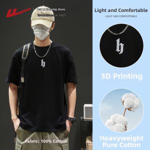 Warrior | New Season Heavyweight Pure Cotton Casual Loose Fitting 3D Print Mens T-Shirt