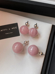 925 Silver Needle Natural Pink Crystal Earrings Womens 2025 Super Popular High-End Sensation Lightweight Luxury Elegant Ear Jewelry