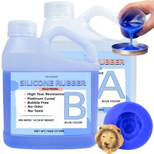 Easy to Use 32oz High-Performance Durable Silicone Rubber Kit - Fast Curing Non-Toxic for Mold Making Casting Resin Wax 20A