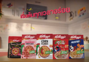 Kelloggs Granola Soy Protein 220 g. เคลล็อกส์ อาหารเช้าซีเรียลธัญพืชอบกรอบ คอนเฟลก [ 5 สูตร : Super Berry Dark Chocolate Deluxe Nuts Honey Almond Wonder Berries]