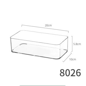 Acrylic Drawer Organizer Dividers Storage Box Transparent Narrow Long Kitchen Cosmetic Accessories Organizer by Mimu