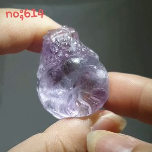 Amethyst Dragon Turtle / 紫水晶龙龟，手把件，摆件 /紫水晶龙龟带小水胆/ As Feng Shui Ornament Lucky Amethyst Dragon Turtle