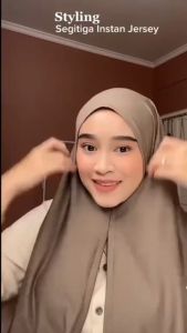 Hijab Instan Segitiga Jersy | Segitiga Instan Malay Jersy | Pashmina instan Oval jersy premium