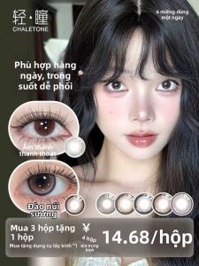CHALETONE | Mắt Kính Áp Tròng Hằng Ngày Thiên Nhiên 6 Cái