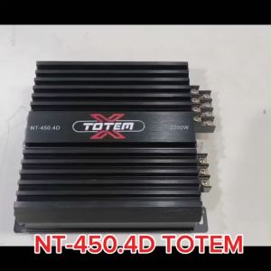 TOP เพาเวอร์แอมป์ Class D 4Ch Mini. 2200W. รุ่น NT-450.4D-TOTEM-X พาวเวอร์รถยนต์ขนาดเล็ก ขับเสียงกลาง-เสียงแหลม จำนวนราคาต่อ1ชิ้น