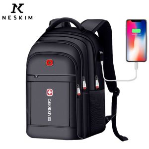 NESKIM Large Capacity Bag For Men Fashion Men Bag Computer Bag Backpack Man Bag Pack Travel Laptop Bag School Bag For Boys Beg Sandang Lelaki Style