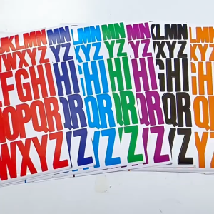 New Elegant Alphabet & Number Stickers for School & Office - Colorful PVC Letter Stickers - 1 Inch Alphabet A-Z Numbers 0-9 Creative DIY Crafts for Home Office and Party Decor Glossy Finish Self-Adhesive Party Decoration | Vibrant Lettering | Gloss