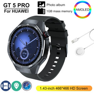 GT 5 Pro 2025 New SmartWatch Men 466*466 HD Screen 24h Blood Pressure Monitoring Mens Women NFC GPS Outdoor Sports Smartwatch