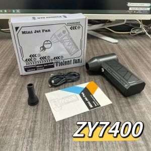 Quạt Thổi Khí Mini Cầm Tay Turbo Jet Fan 130000RPM Có Màn Hình Hiển Thị Nguồn LED Cho Vỏ Máy Tính Ô Tô Bàn Phím Làm Sạch Tóc Thú Cưng Làm Sạch Thịt Nướng