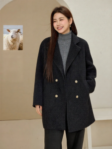 QLX | Winter Atmosphere Pure Wool Double Face Coat