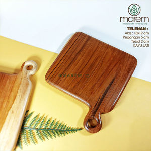 TELENAN KAYU JATI SOLID | TALENAN KAYU JATI | CUTTINGBOARD FOOD SERVING JATI