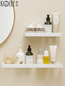 ชั้นวางของติดผนังห้องน้ำในห้องน้ำแบบไม่เจาะรูชั้นวางของติดผนังสำหรับล้างห้องน้ำของใช้เครื่องสำอางที่เก็บกระจกหน้ากระจก