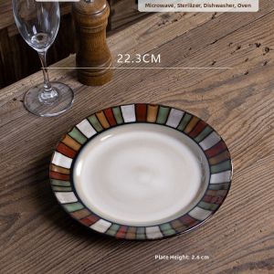 Glazed Ceramic Plate Microwave Safe
