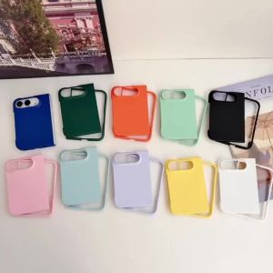 szhaiyu | Luxury Matte Duo Thin Candy Color Phone Case for IPhone Duo 18 Fold 2026 Shockproof Protection TPU+PC Hard Cover Bumper