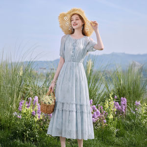 XIANGYING | Floral New Off-shoulder A-line Dress