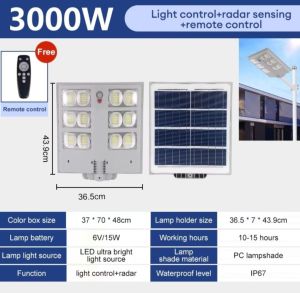 [READY STOCK] LAMPU SOLAR LIGHT OUTDOOR LIGHTING 5000W SOLAR SPOTLIGHT LAMPU SOLAR UPDATED IP67 WATERPROOF