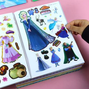 XIAOSHUGUOGUO | Elsa Princess Changing Dress Stickers