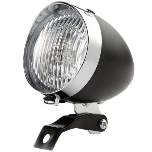 Đèn Pha Xe Đạp Bằng Nhựa ABS Cổ Điển Đèn LED Xe Đạp Đèn Trước Có Giá Đỡ Dùng Cho Đi Xe Ban Đêm Không Kèm Pin
