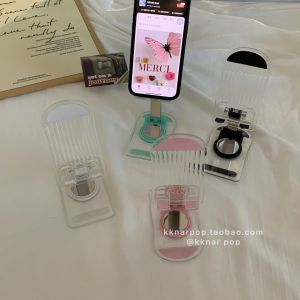 Acrylic Transparent Rotatable Foldable Simple Multi-functional Desktop Tablet Support Bracket New Model Mobile Phone Stand
