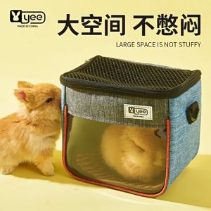 กระเป๋าพกพาสัตว์เลี้ยง ระบายอากาศดี เหมาะสำหรับกระต่าย หนูแฮมสเตอร์ กระรอก และสัตว์เล็ก ออกไปนอกบ้านหรือพบสัตวแพทย์