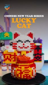 SMY Nano Block Lucky Cat Mainan Anak Bricks Education Toys Balok Susun Puzzle Hadiah Koleksi 3D DIY