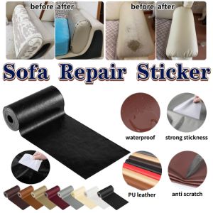 Self Adhesive Leather Patch Stickers Strong Stickness Anti Scratch PU Leather No Ironing Sofa Repair Fabric Waterproof