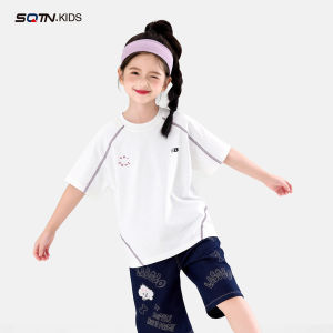 SQTN.KIDS | Sports Quick Dry Girls T-Shirt Summer