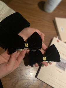 Elegant Silk Velvet Butterfly Knot Hair Accessories Side Clip Original Design Pair of Fresh And Fashionable Headwear