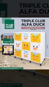 LEMARI PLASTIK SERBAGUNA TRIPLE CLUB ALFA DUCK [CLBBOX]