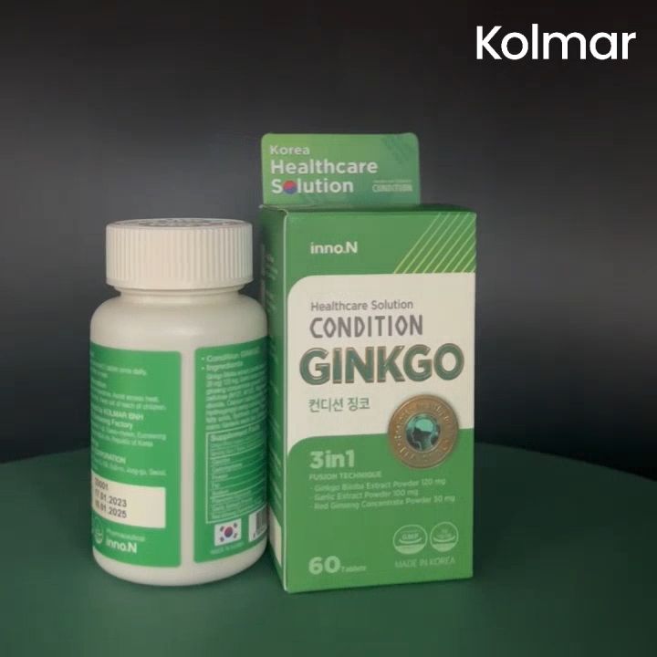 Viên Uống Hỗ Trợ Tăng Tuần Hoàn Lưu Thông Máu CONDITION GINKGO (Hộp 60 ...