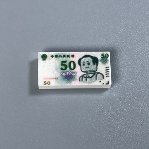 MOC Small Particle Building Blocks Figure Handheld RMB Money Board Game Paper Currency Mane Plastic Toy for Children over 6 Years Old