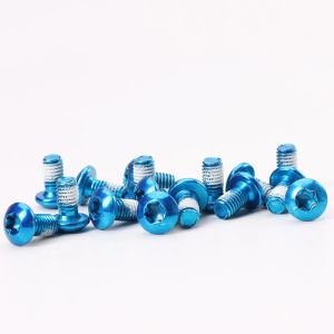 12Pcs M5x10mm Mountain Bike Screws T25 Stainless Steel Disc Brake Rotor Bolts for MTB Bicycle